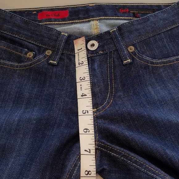 AG Adriano Goldschmied The Club Women's Low Rise Blue Denim Jeans Size 24R - Picture 12 of 16